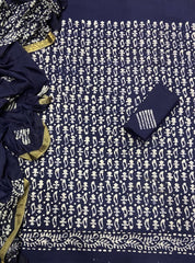 Block Print Elegant Cotton Suit Set - Yanchi