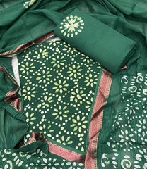 Block Print Elegant Cotton Suit Set - Yanchi
