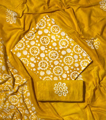 Block Print Elegant Cotton Suit Set - Yanchi