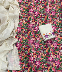 Cambric Cotton Print Suit Set - Yanchi