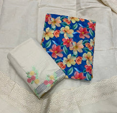 Cambric Cotton Print Suit Set - Yanchi