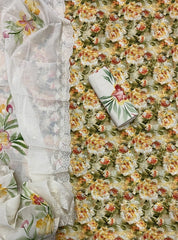Cambric Cotton Print Suit Set - Yanchi