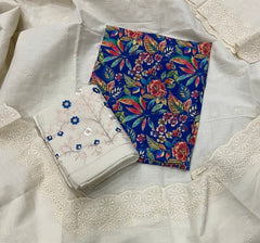 Cambric Cotton Print Suit Set - Yanchi