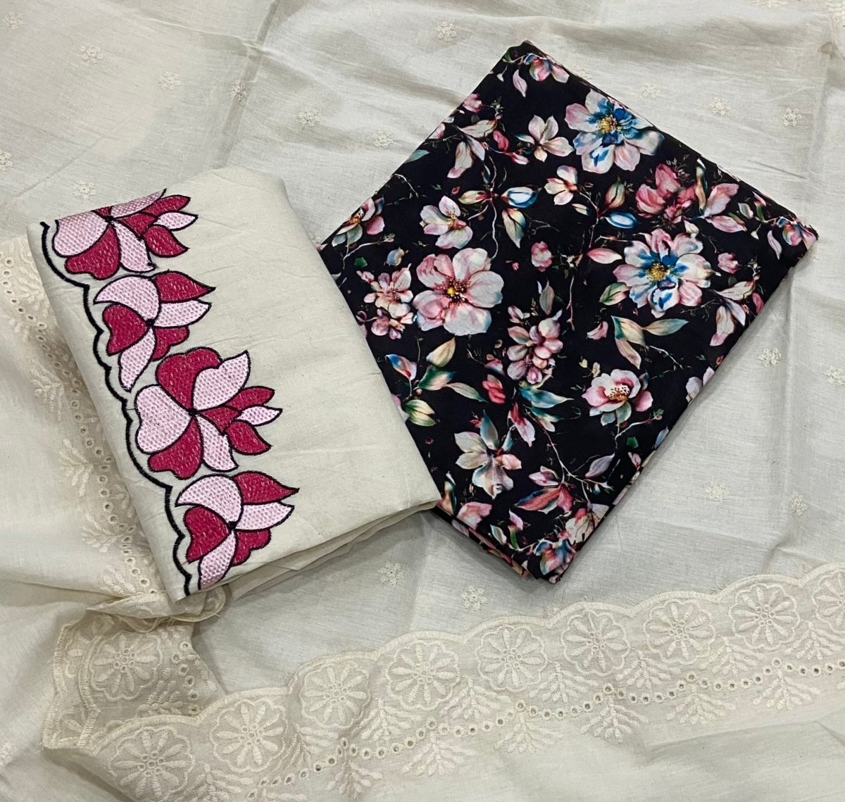 Cambric Cotton Print Suit Set - Yanchi