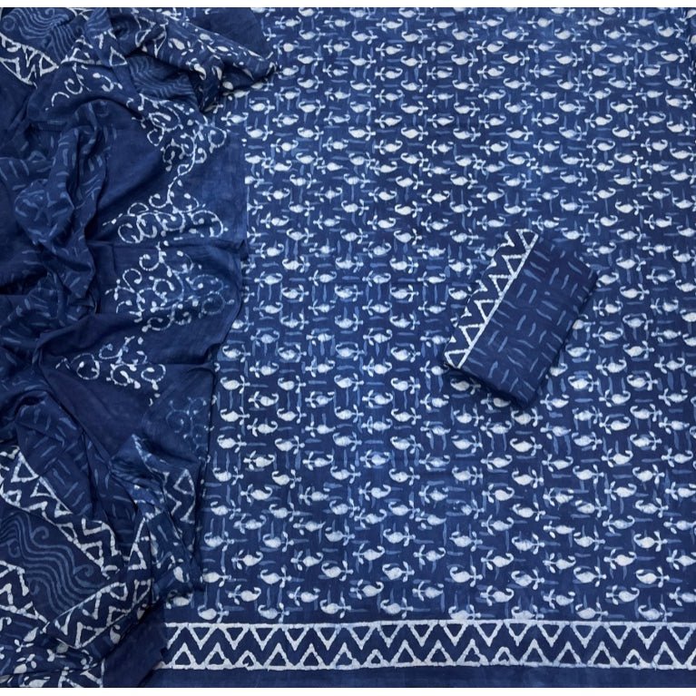 Celestial Pure Cotton Print Suit Set (Luxury Feel) - Yanchi
