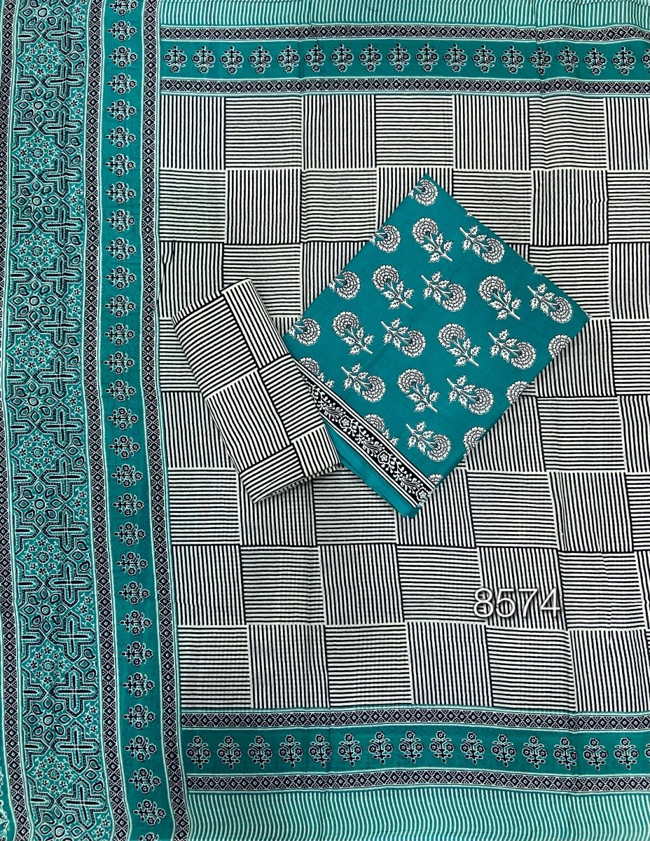 Celestial Pure Cotton Print Suit Set (Luxury Feel) - Yanchi