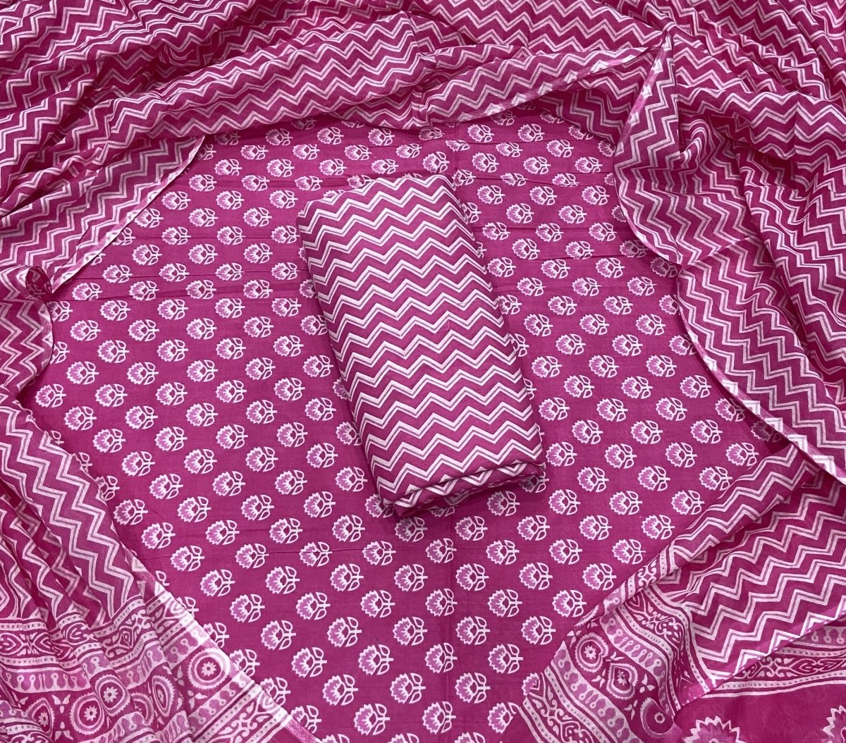 Celestial Pure Cotton Print Suit Set (Luxury Feel) - Yanchi