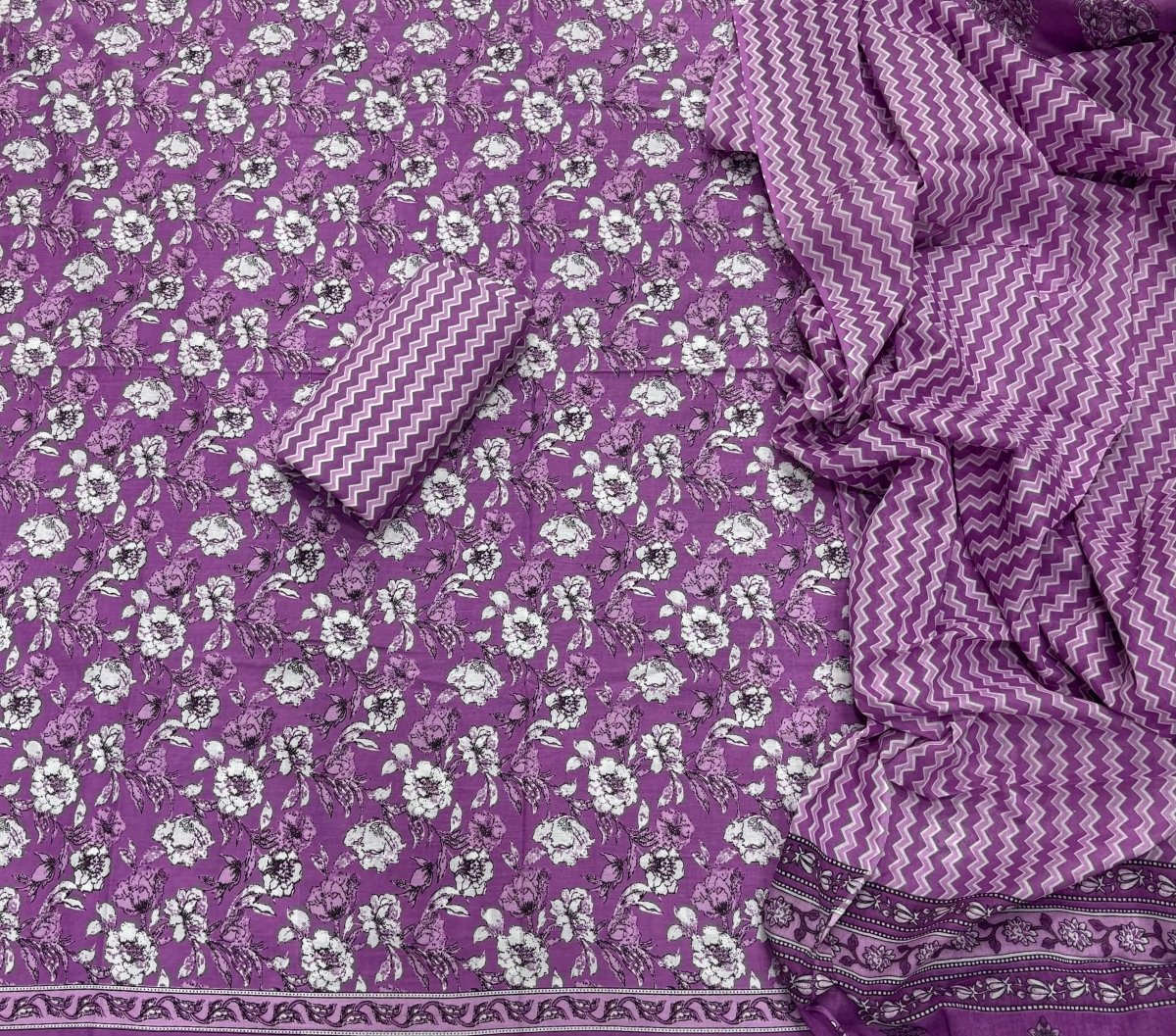 Celestial Pure Cotton Print Suit Set (Luxury Feel) - Yanchi