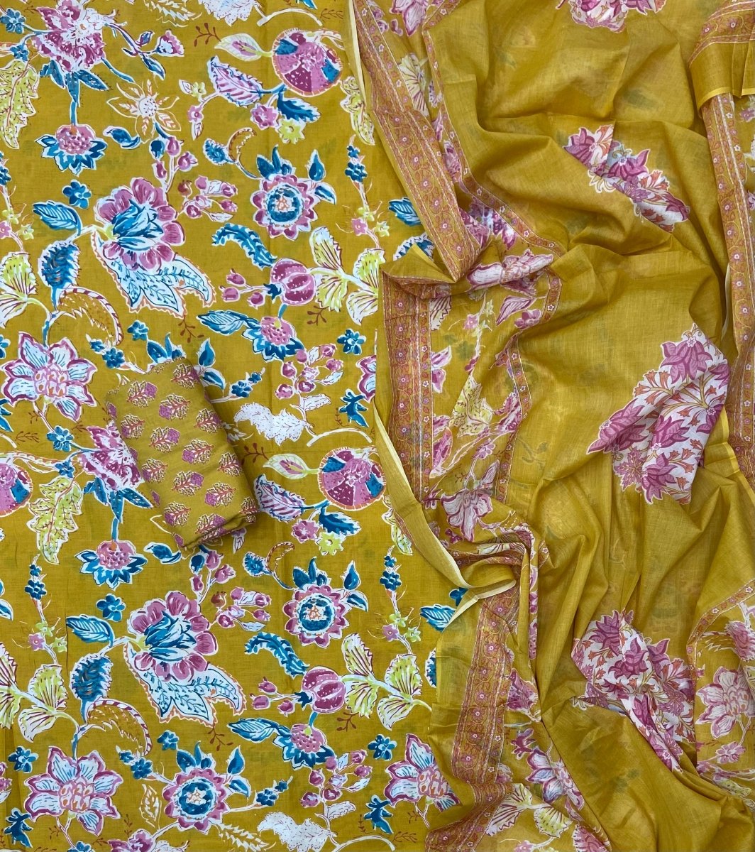 Celestial Pure Cotton Print Suit Set (Luxury Feel) - Yanchi