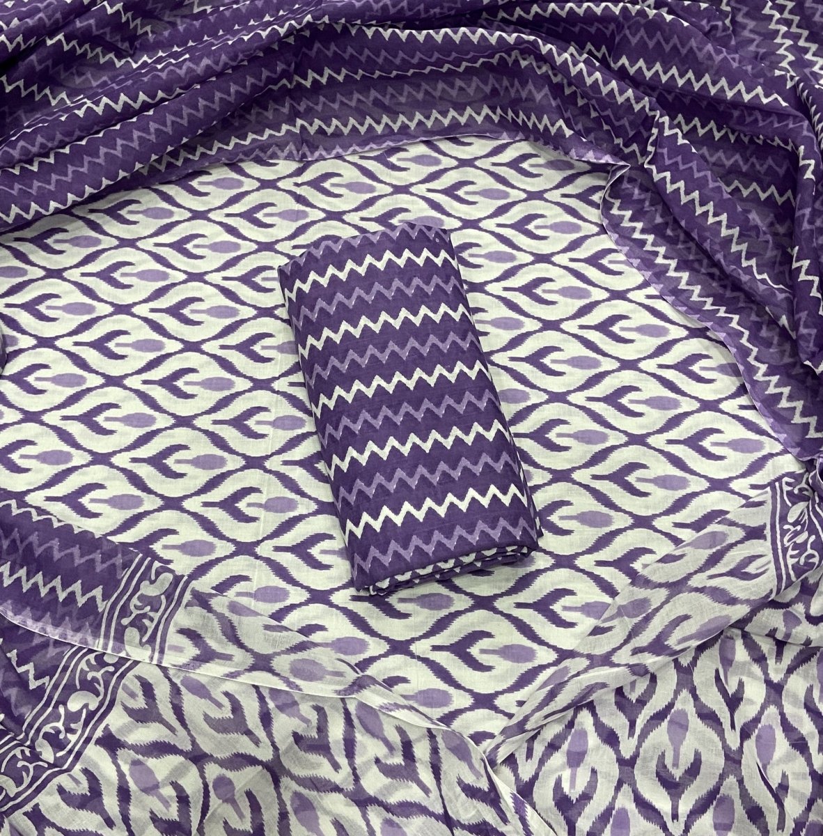 Celestial Pure Cotton Print Suit Set (Luxury Feel) - Yanchi