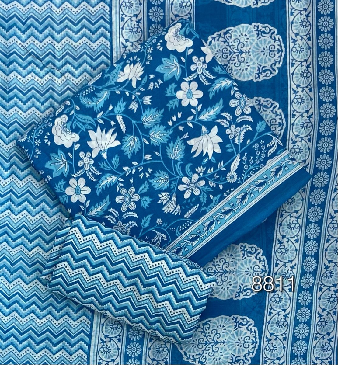 Celestial Pure Cotton Print Suit Set (Luxury Feel) - Yanchi