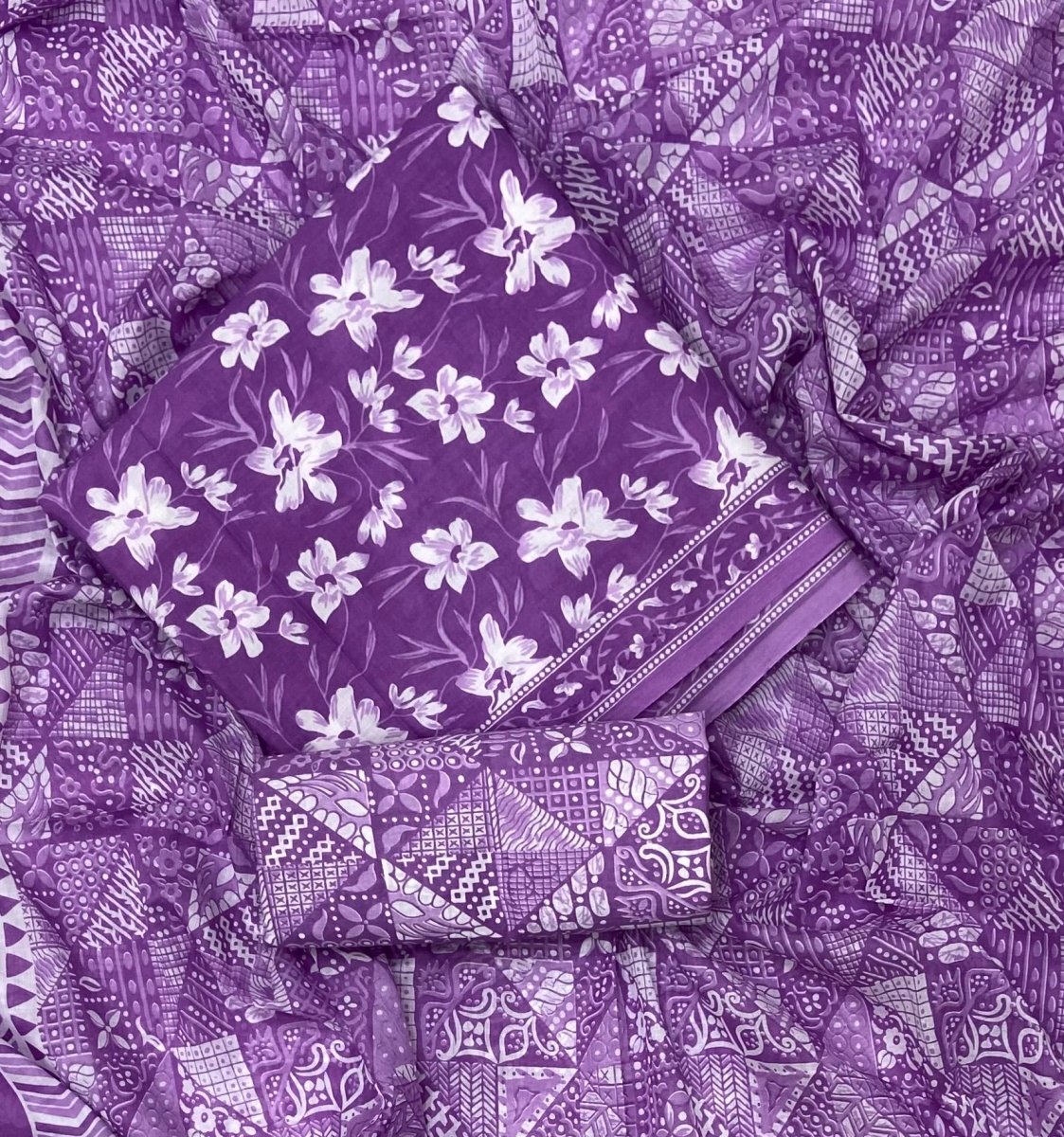 Celestial Pure Cotton Print Suit Set (Luxury Feel) - Yanchi