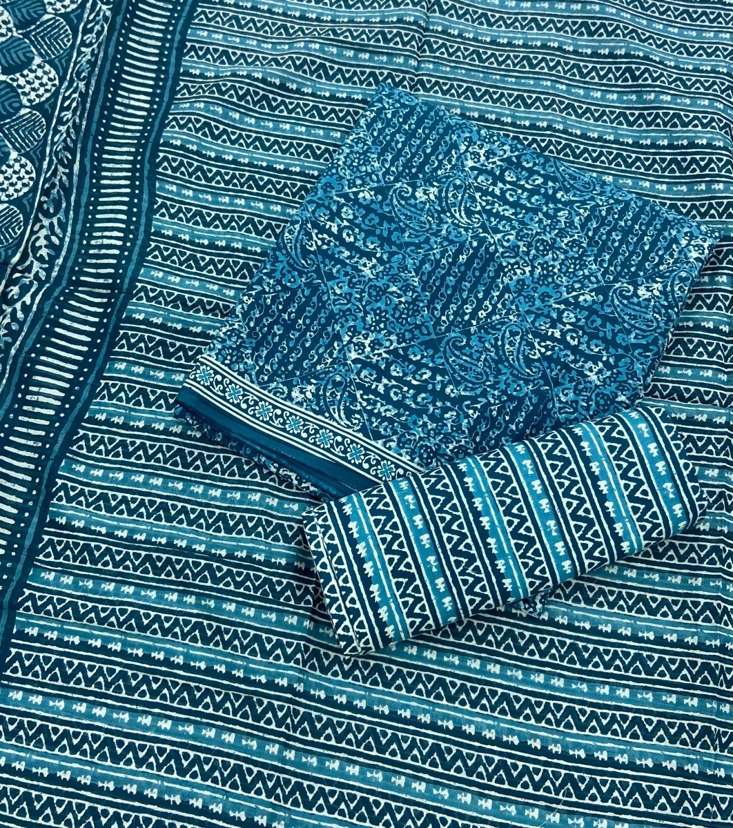 Celestial Pure Cotton Print Suit Set (Luxury Feel) - Yanchi