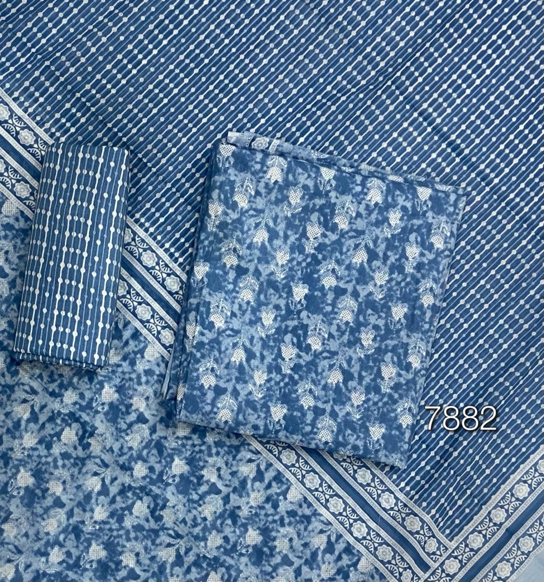 Celestial Pure Cotton Print Suit Set (Luxury Feel) - Yanchi