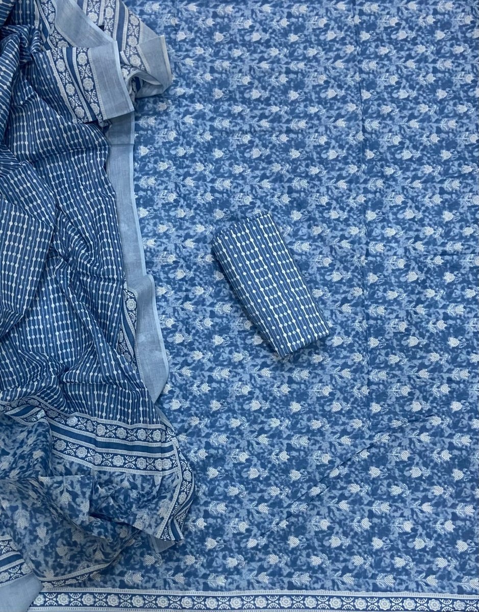 Celestial Pure Cotton Print Suit Set (Luxury Feel) - Yanchi