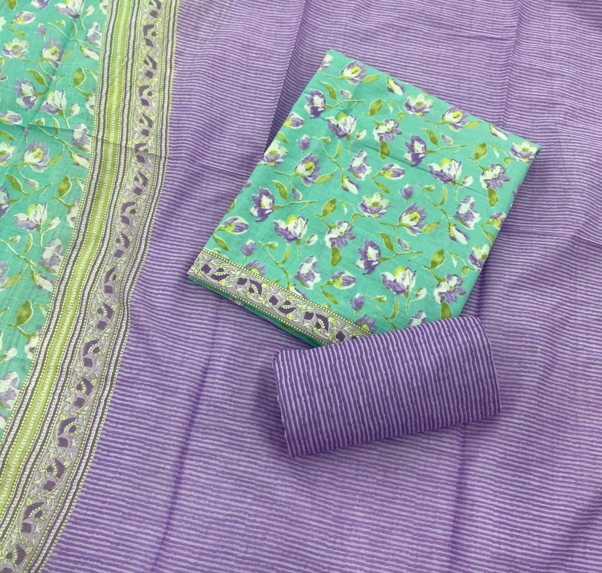 Celestial Pure Cotton Print Suit Set (Luxury Feel) - Yanchi