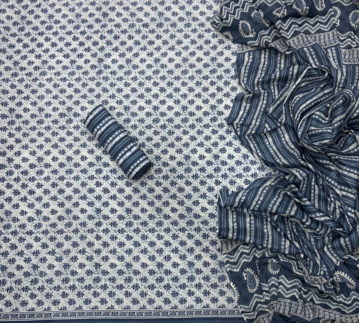 Celestial Pure Cotton Print Suit Set (Luxury Feel) - Yanchi