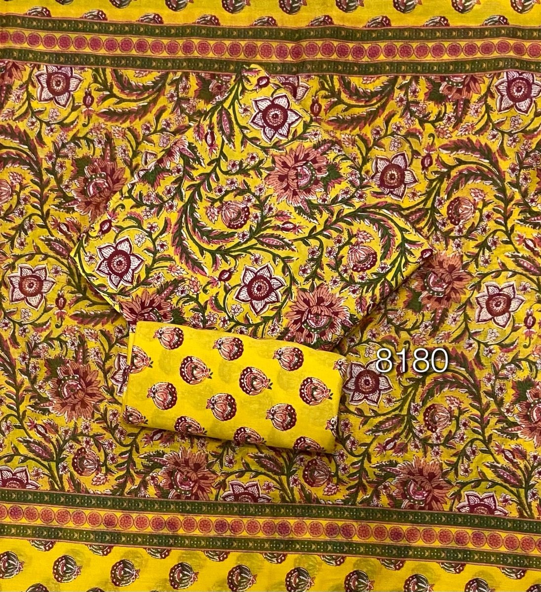 Celestial Pure Cotton Print Suit Set (Luxury Feel) - Yanchi