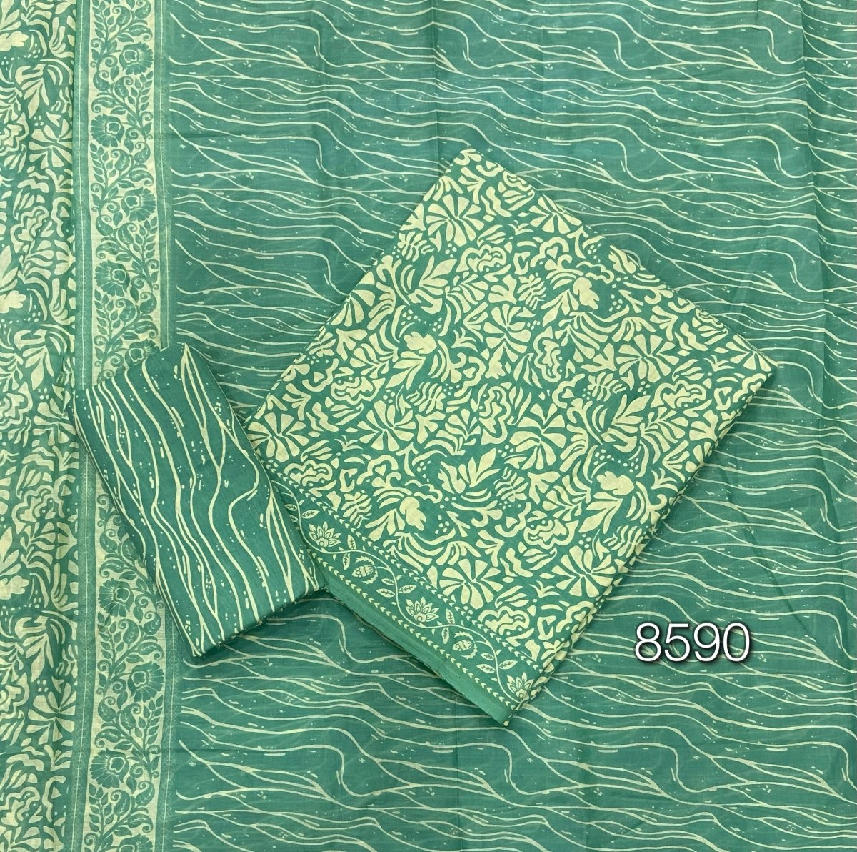 Celestial Pure Cotton Print Suit Set (Luxury Feel) - Yanchi