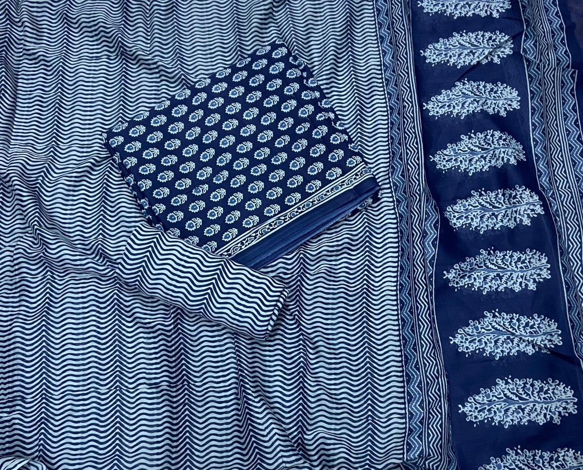 Celestial Pure Cotton Print Suit Set (Luxury Feel) - Yanchi