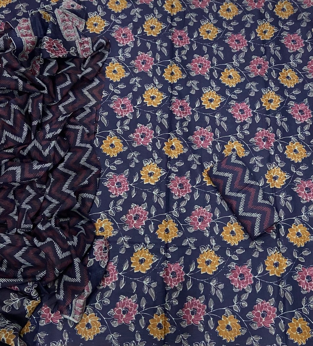 Celestial Pure Cotton Print Suit Set (Luxury Feel) - Yanchi
