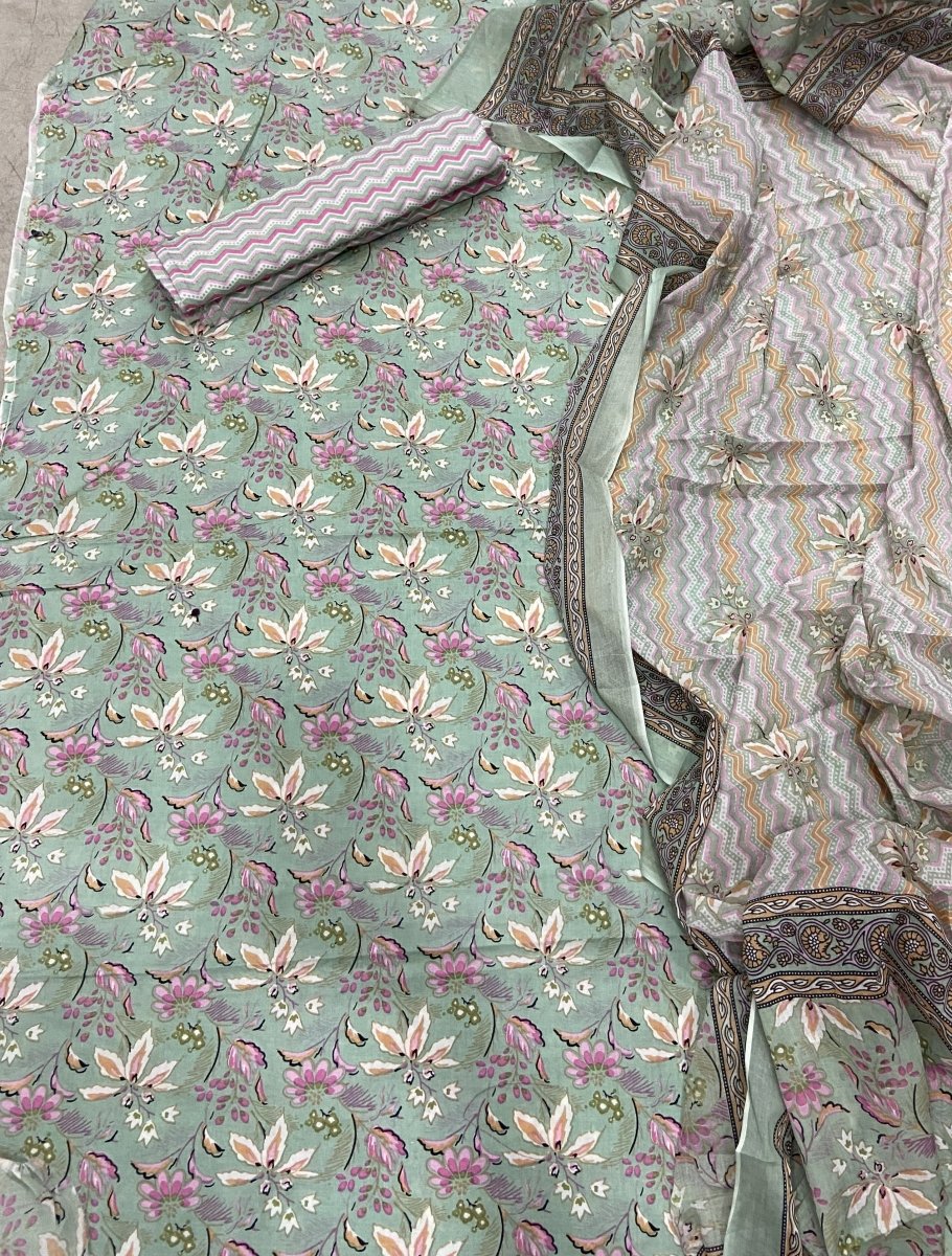 Celestial Pure Cotton Print Suit Set (Luxury Feel) - Yanchi