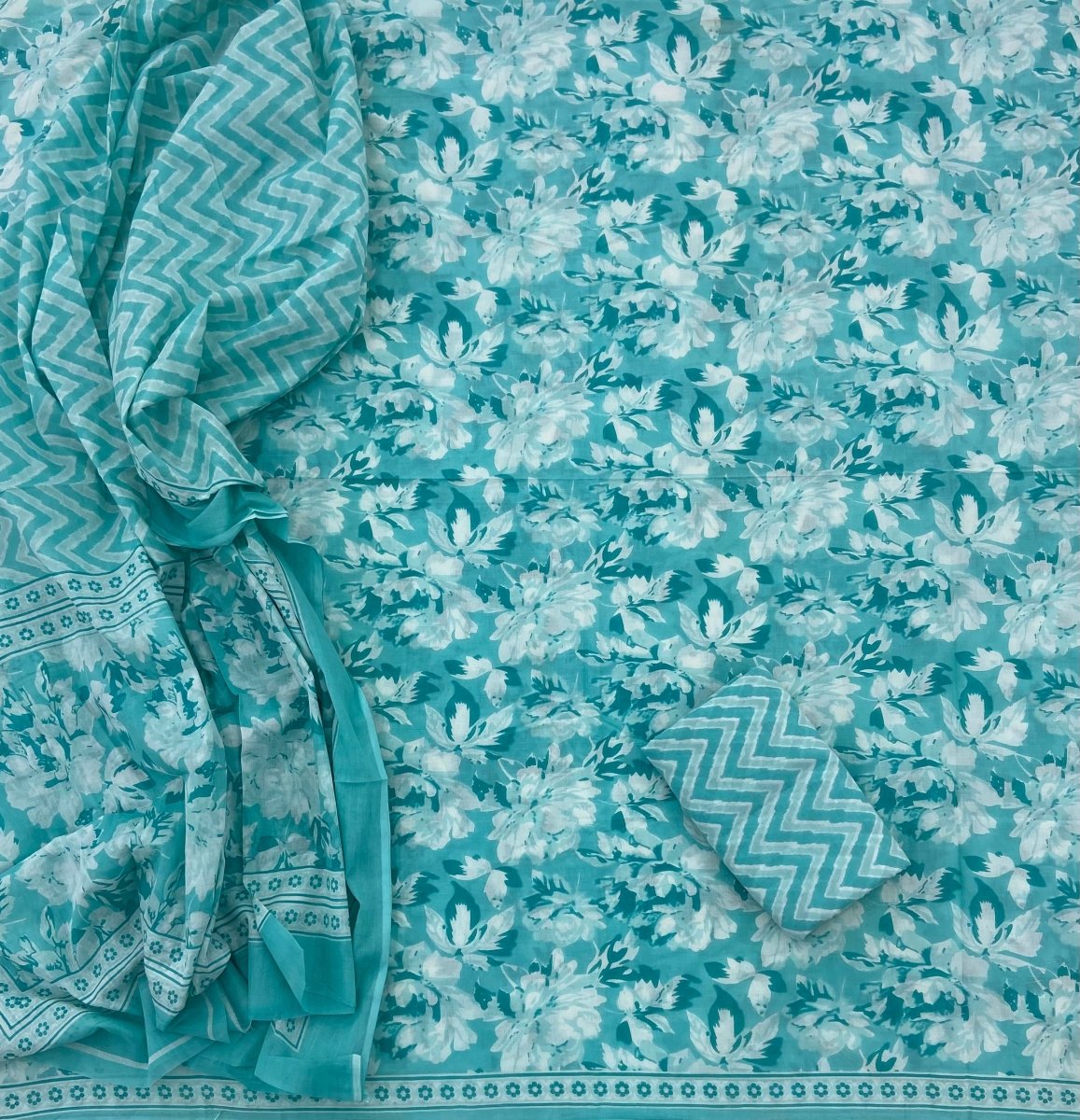 Celestial Pure Cotton Print Suit Set (Luxury Feel) - Yanchi