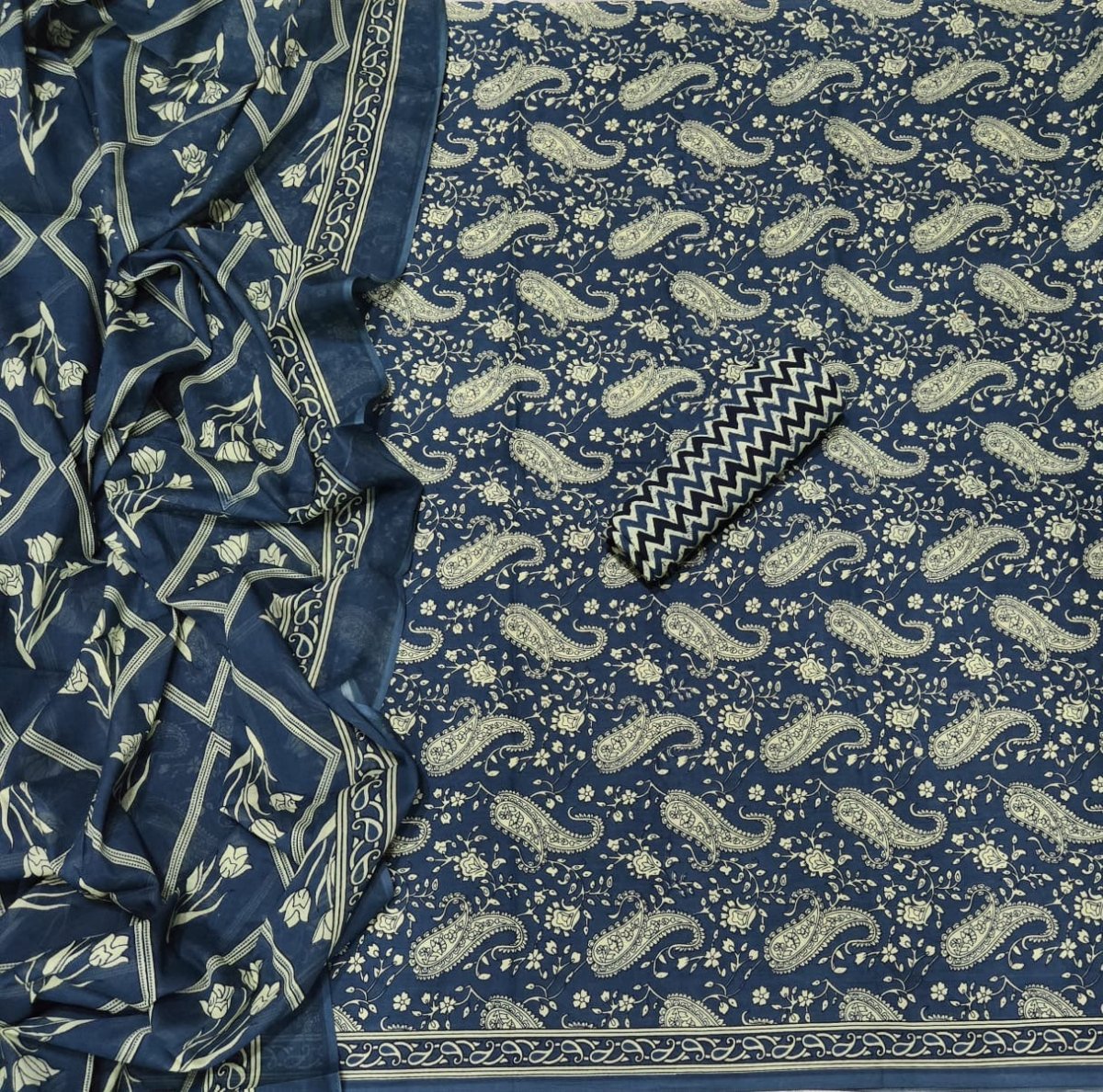 Celestial Pure Cotton Print Suit Set (Luxury Feel) - Yanchi