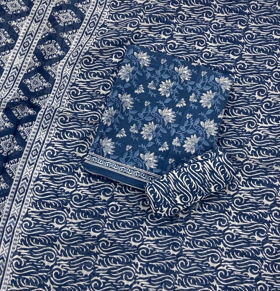 Celestial Pure Cotton Print Suit Set (Luxury Feel) - Yanchi