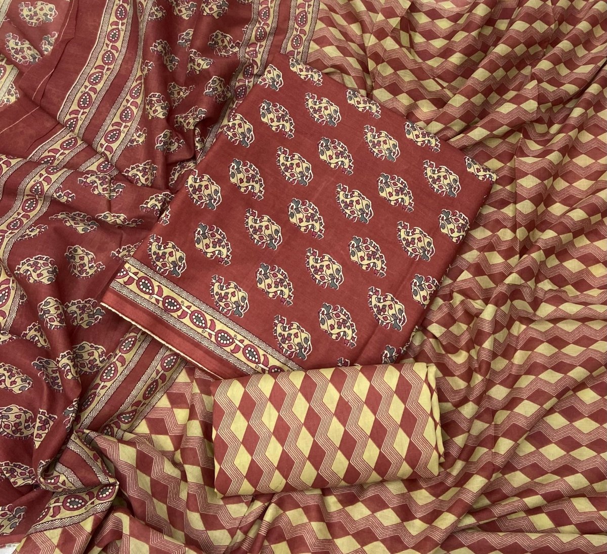 Celestial Pure Cotton Print Suit Set (Luxury Feel) - Yanchi