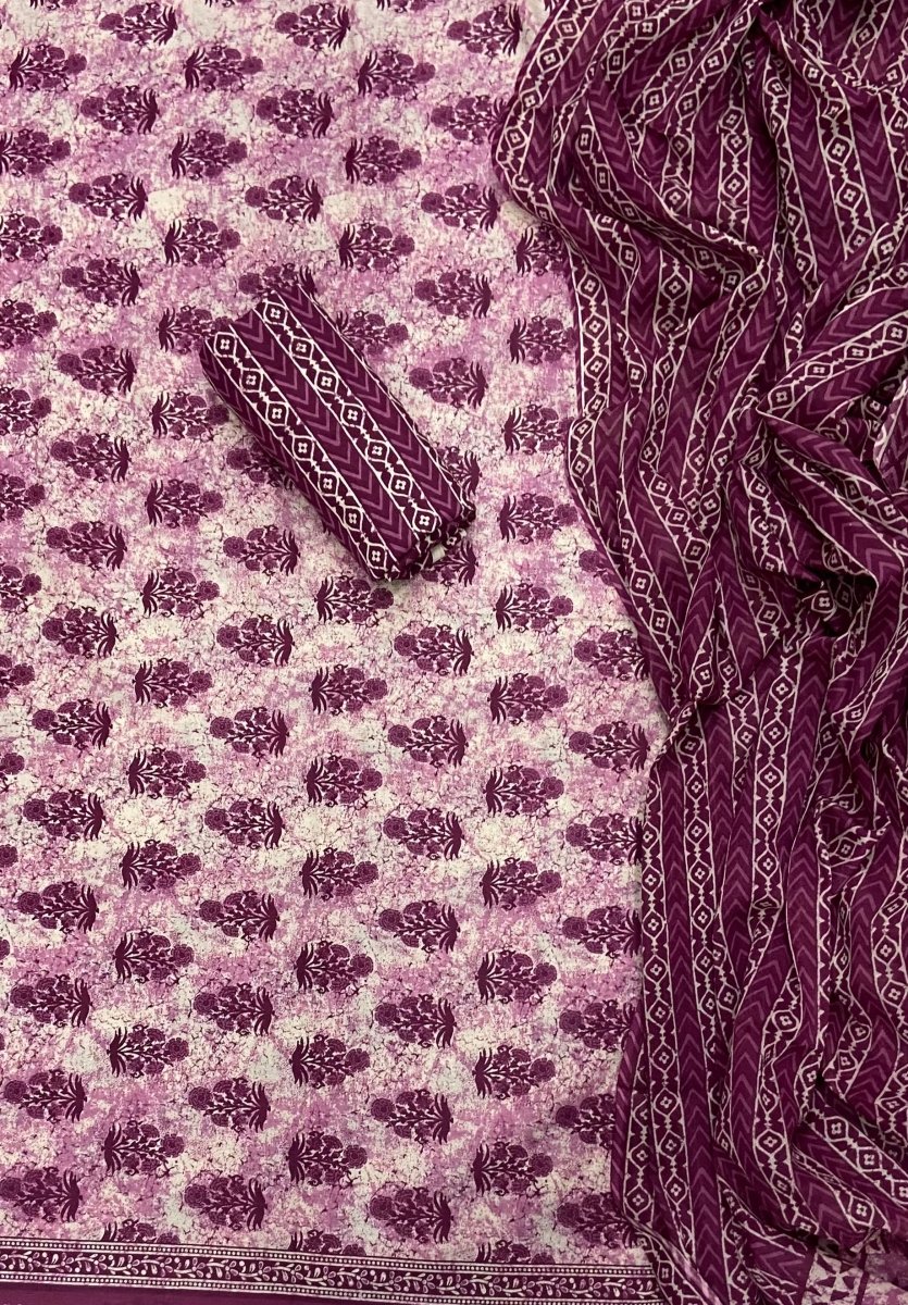 Celestial Pure Cotton Print Suit Set (Luxury Feel) - Yanchi