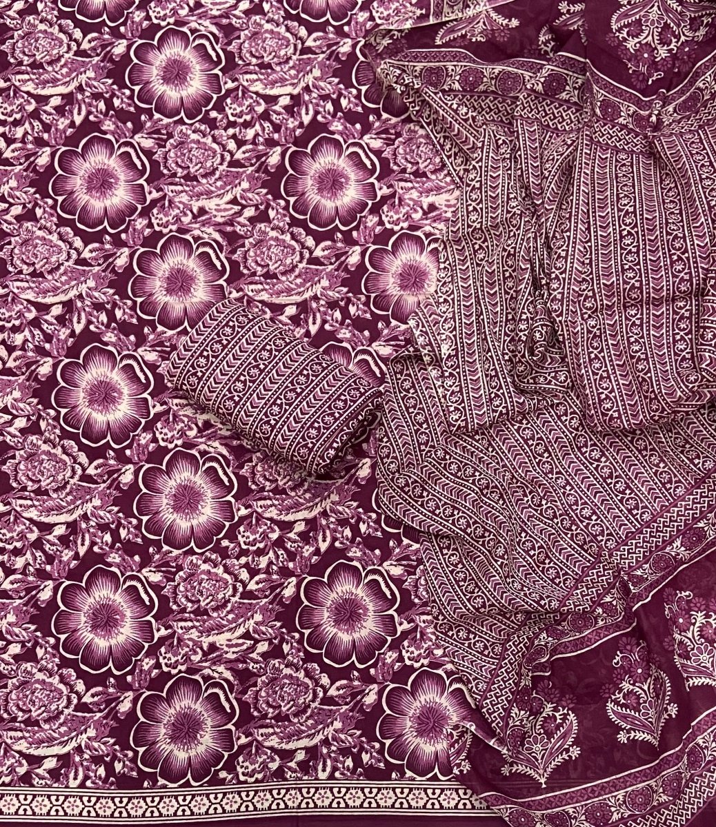 Celestial Pure Cotton Print Suit Set (Luxury Feel) - Yanchi