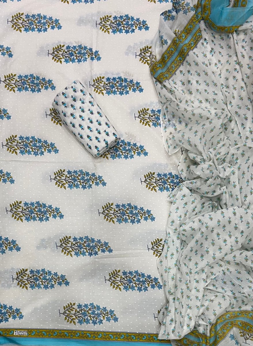 Celestial Pure Cotton Print Suit Set (Luxury Feel) - Yanchi