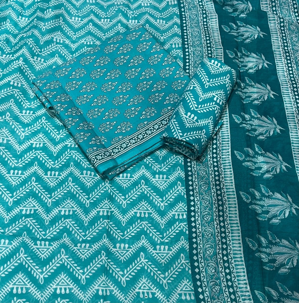 Celestial Pure Cotton Print Suit Set (Luxury Feel) - Yanchi