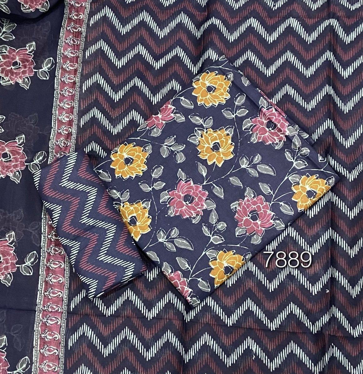 Celestial Pure Cotton Print Suit Set (Luxury Feel) - Yanchi