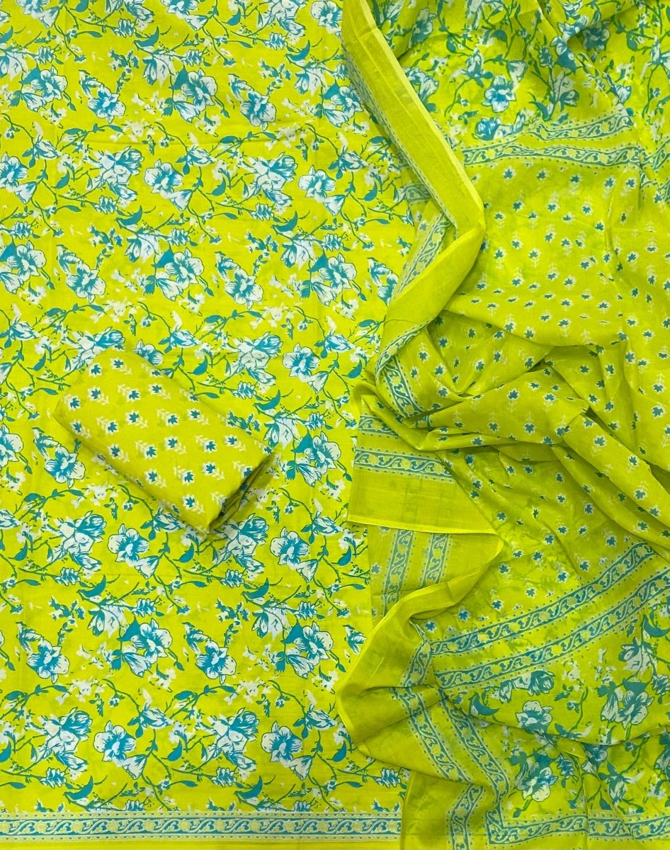 Celestial Pure Cotton Print Suit Set (Luxury Feel) - Yanchi