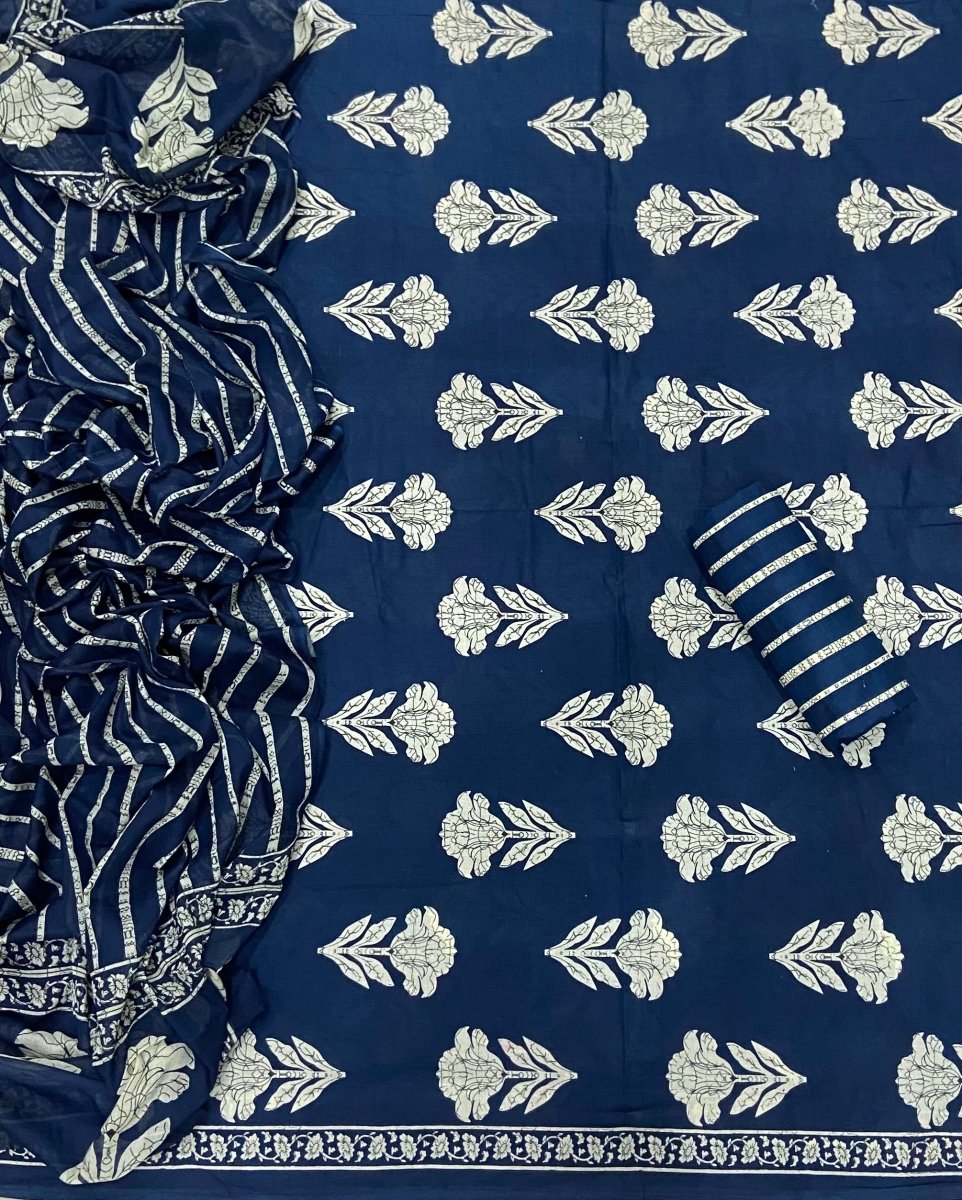 Celestial Pure Cotton Print Suit Set (Luxury Feel) - Yanchi