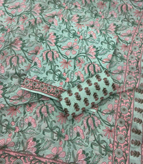 Celestial Pure Cotton Print Suit Set (Luxury Feel) - Yanchi