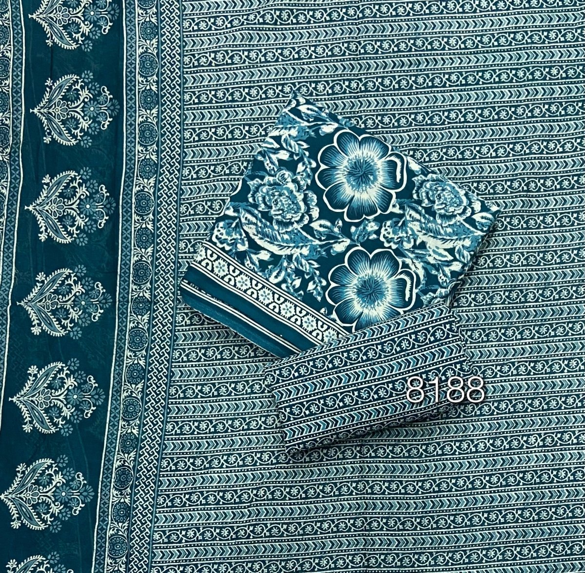 Celestial Pure Cotton Print Suit Set (Luxury Feel) - Yanchi