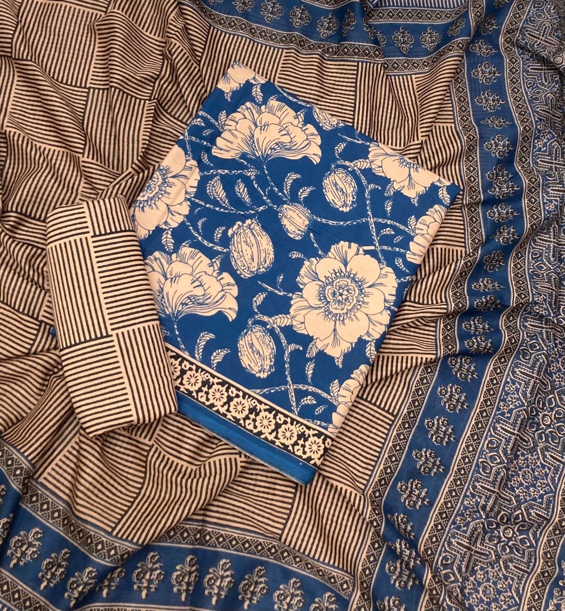Celestial Pure Cotton Print Suit Set (Luxury Feel) - Yanchi