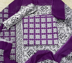 Celestial Pure Cotton Print Suit Set (Luxury Feel) - Yanchi