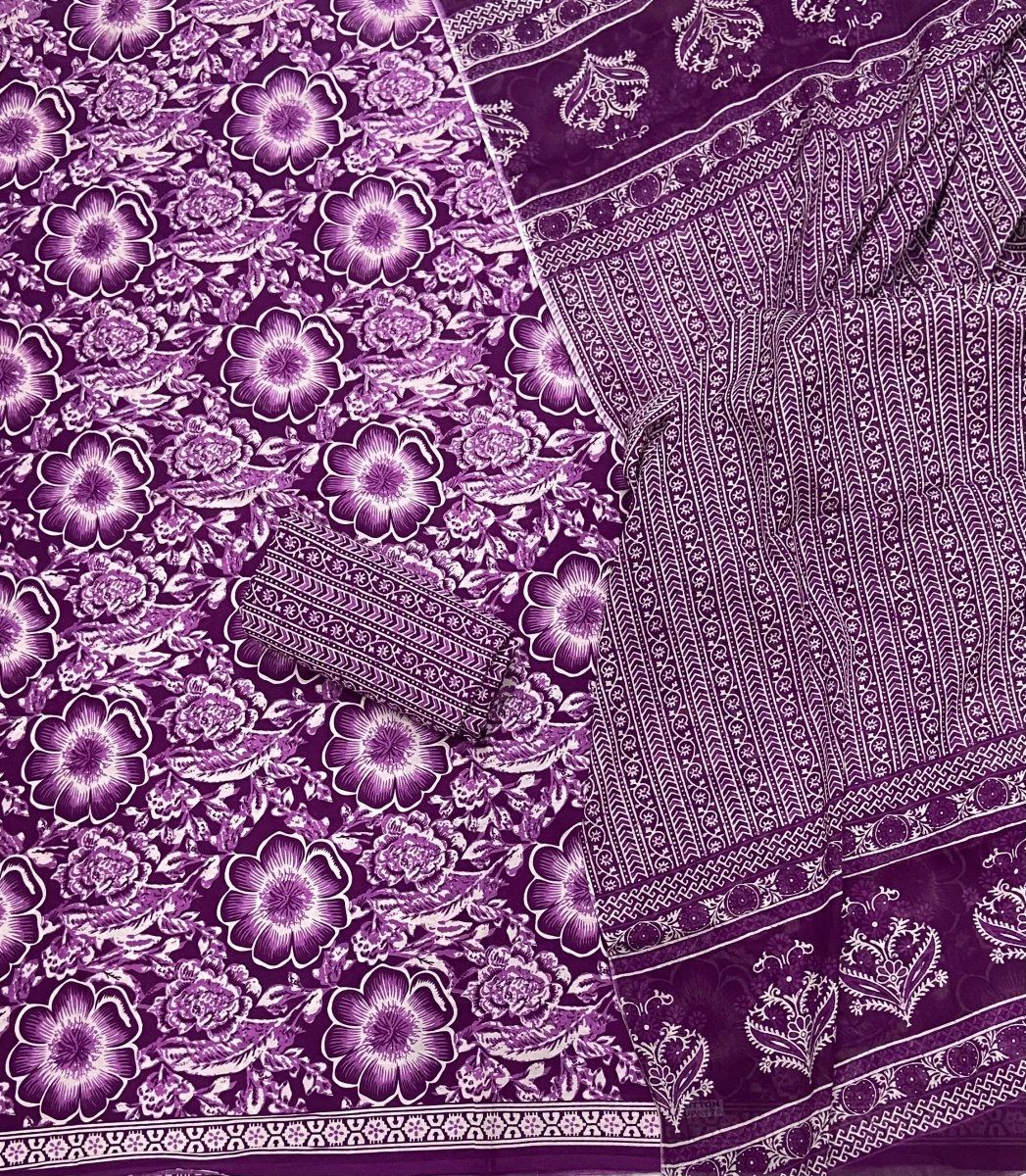 Celestial Pure Cotton Print Suit Set (Luxury Feel) - Yanchi