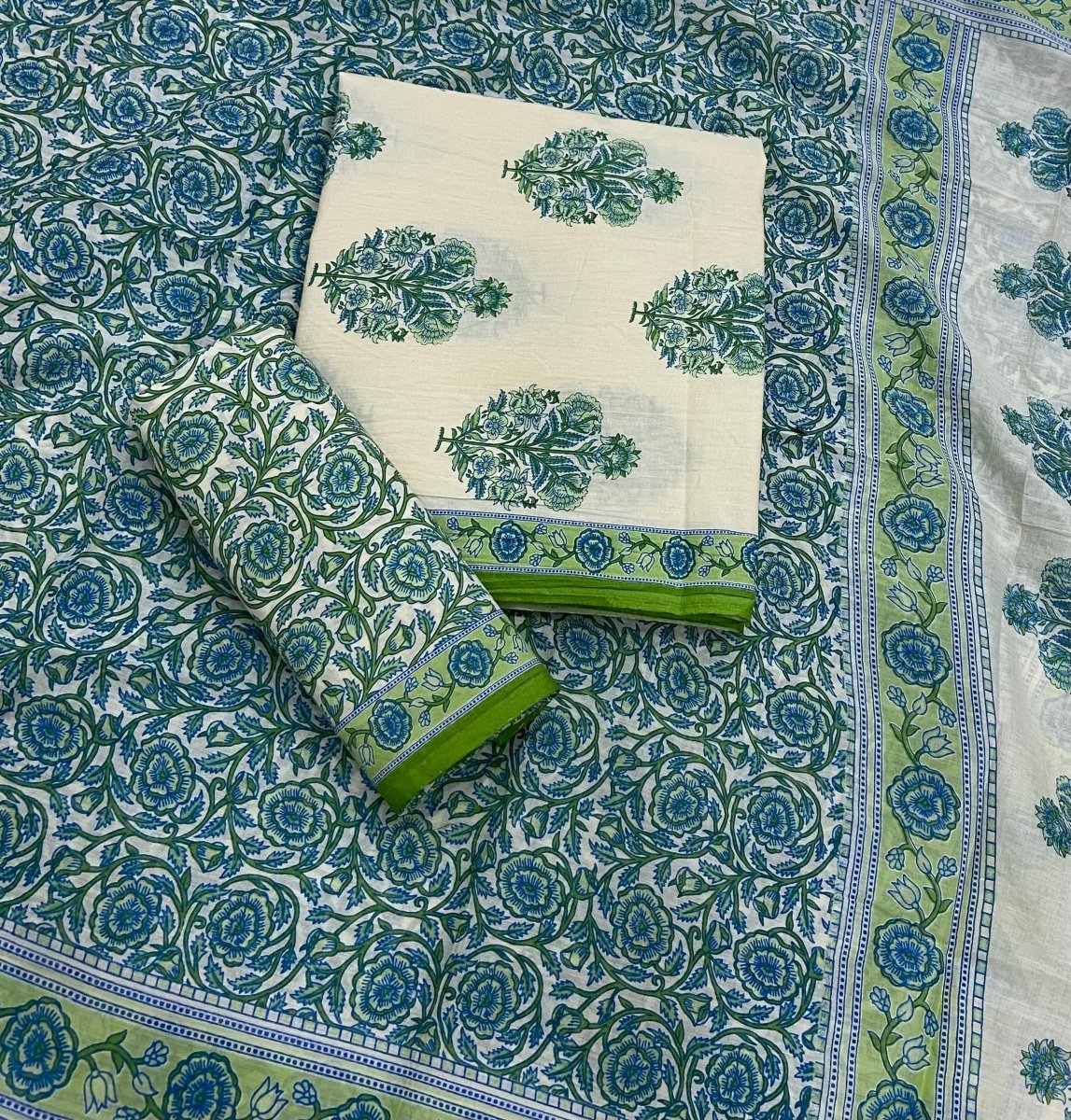 Celestial Pure Cotton Print Suit Set (Luxury Feel) - Yanchi