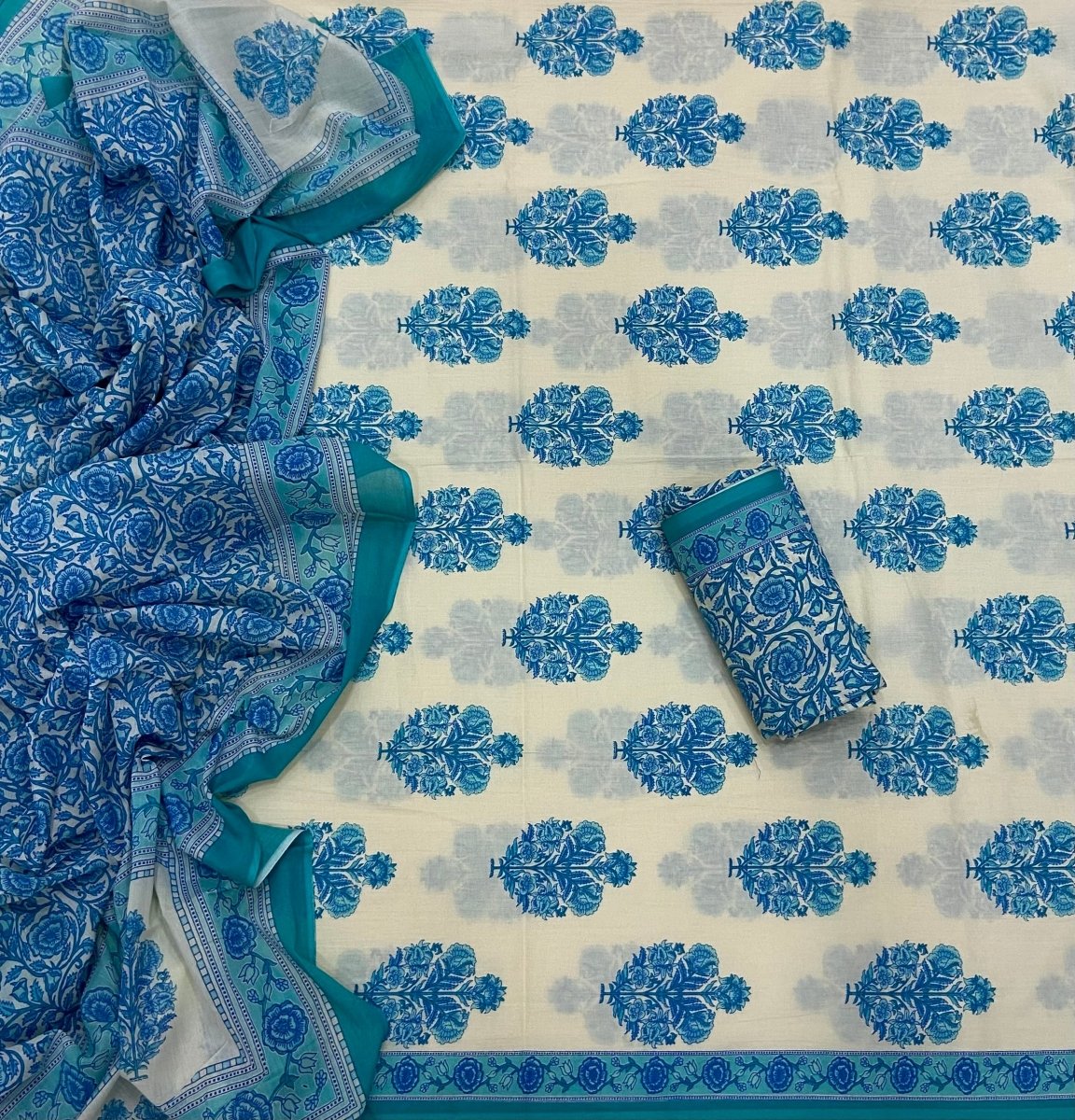 Celestial Pure Cotton Print Suit Set (Luxury Feel) - Yanchi
