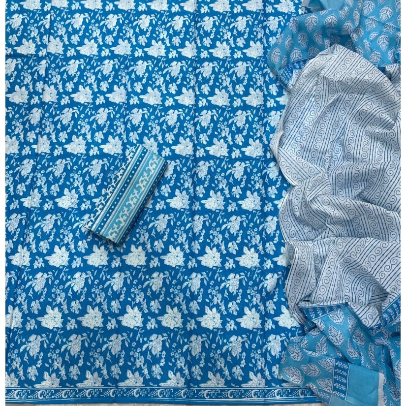 Celestial Pure Cotton Print Suit Set (Luxury Feel) - Yanchi
