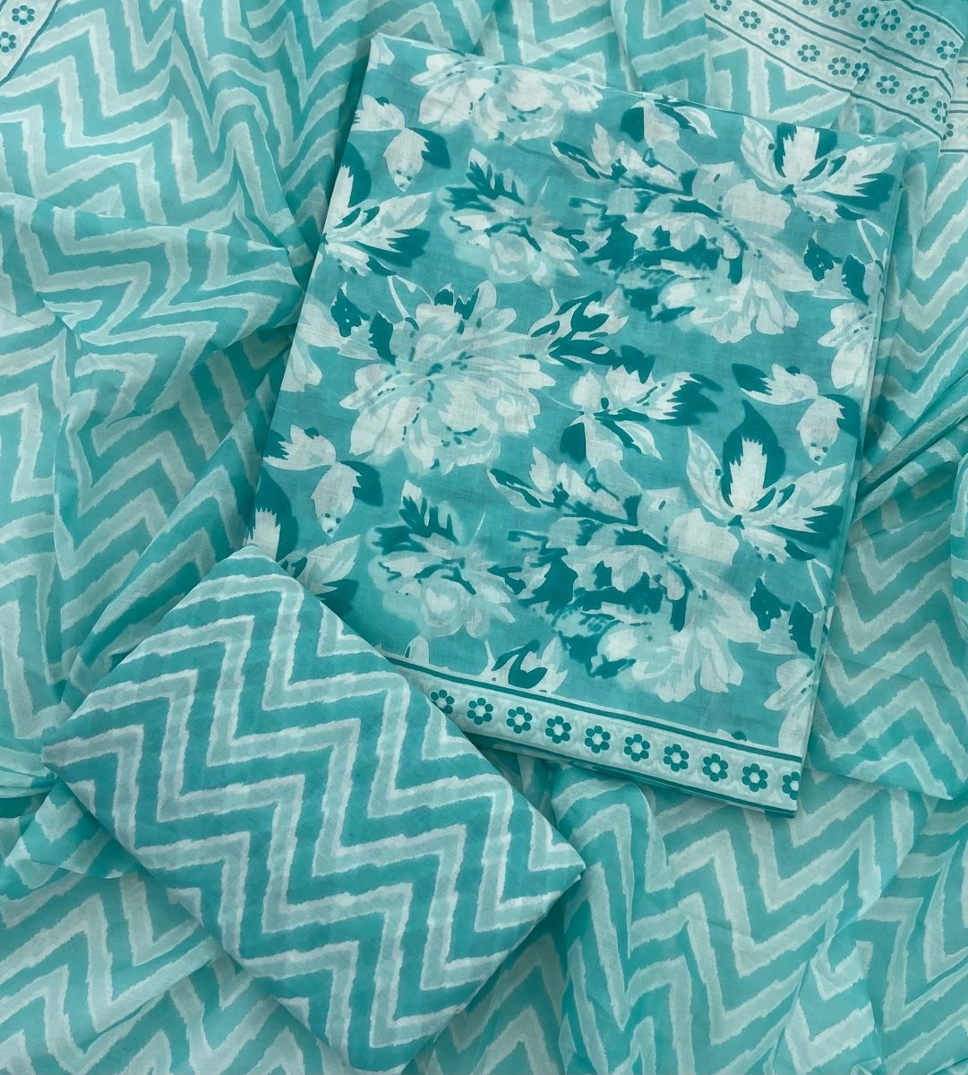 Celestial Pure Cotton Print Suit Set (Luxury Feel) - Yanchi