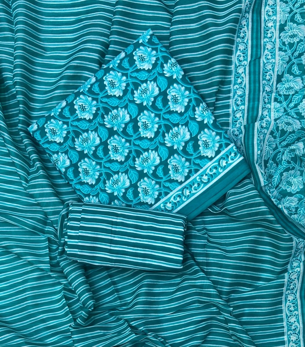 Celestial Pure Cotton Print Suit Set (Luxury Feel) - Yanchi