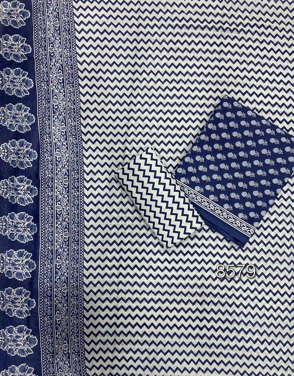 Celestial Pure Cotton Print Suit Set (Luxury Feel) - Yanchi