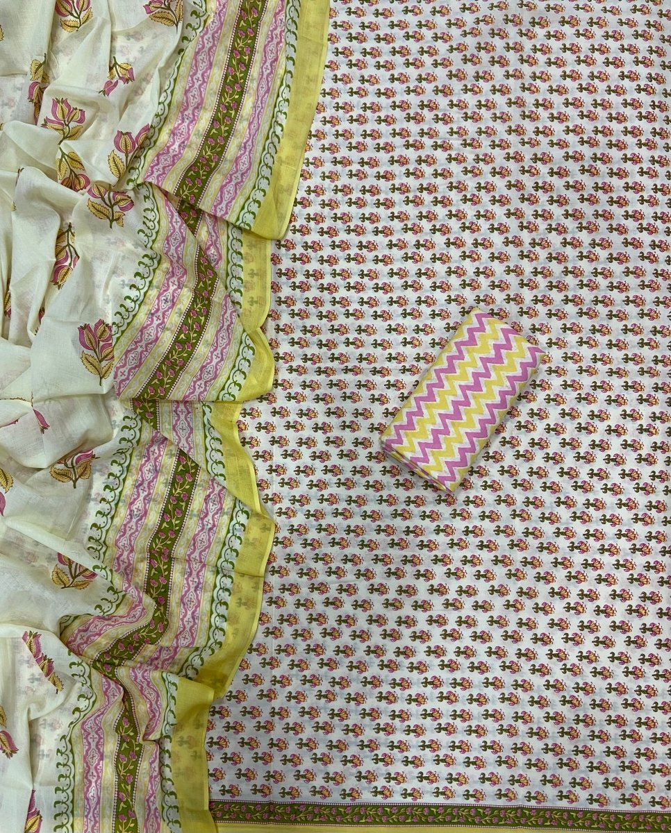Celestial Pure Cotton Print Suit Set (Luxury Feel) - Yanchi