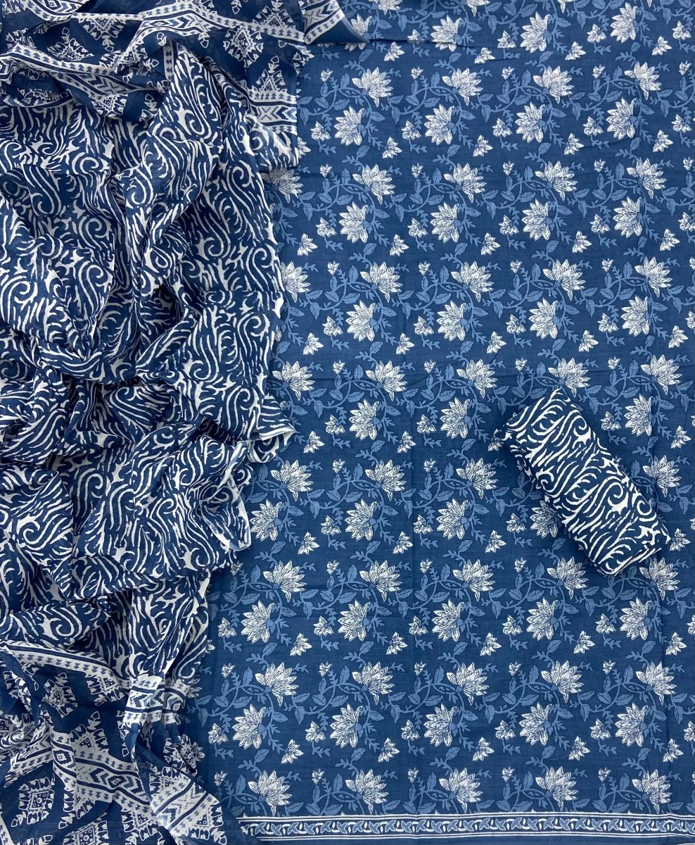 Celestial Pure Cotton Print Suit Set (Luxury Feel) - Yanchi